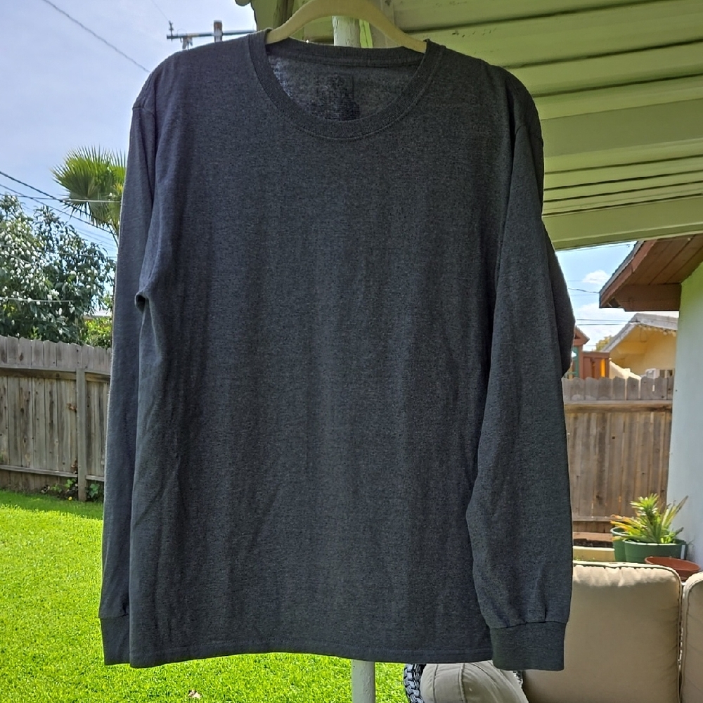 Men's Gray Long Sleeve Shirt